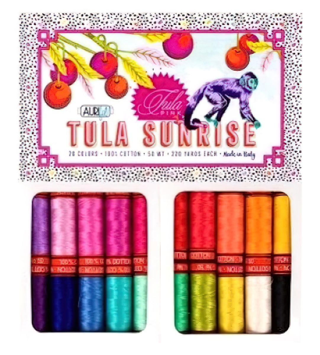 Tula Sunrise - Aurifil Thread Collection 50wt 20 Small Spools