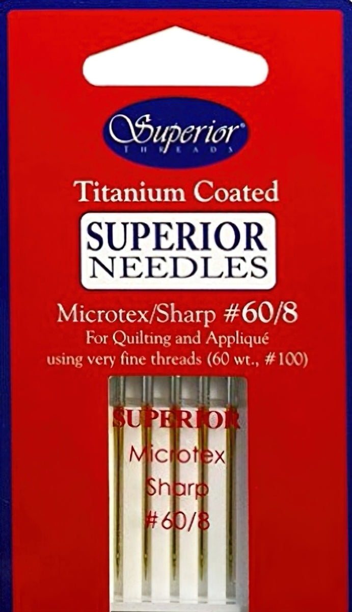 Superior Microtex Topstitch Needles Size 60/8 5ct