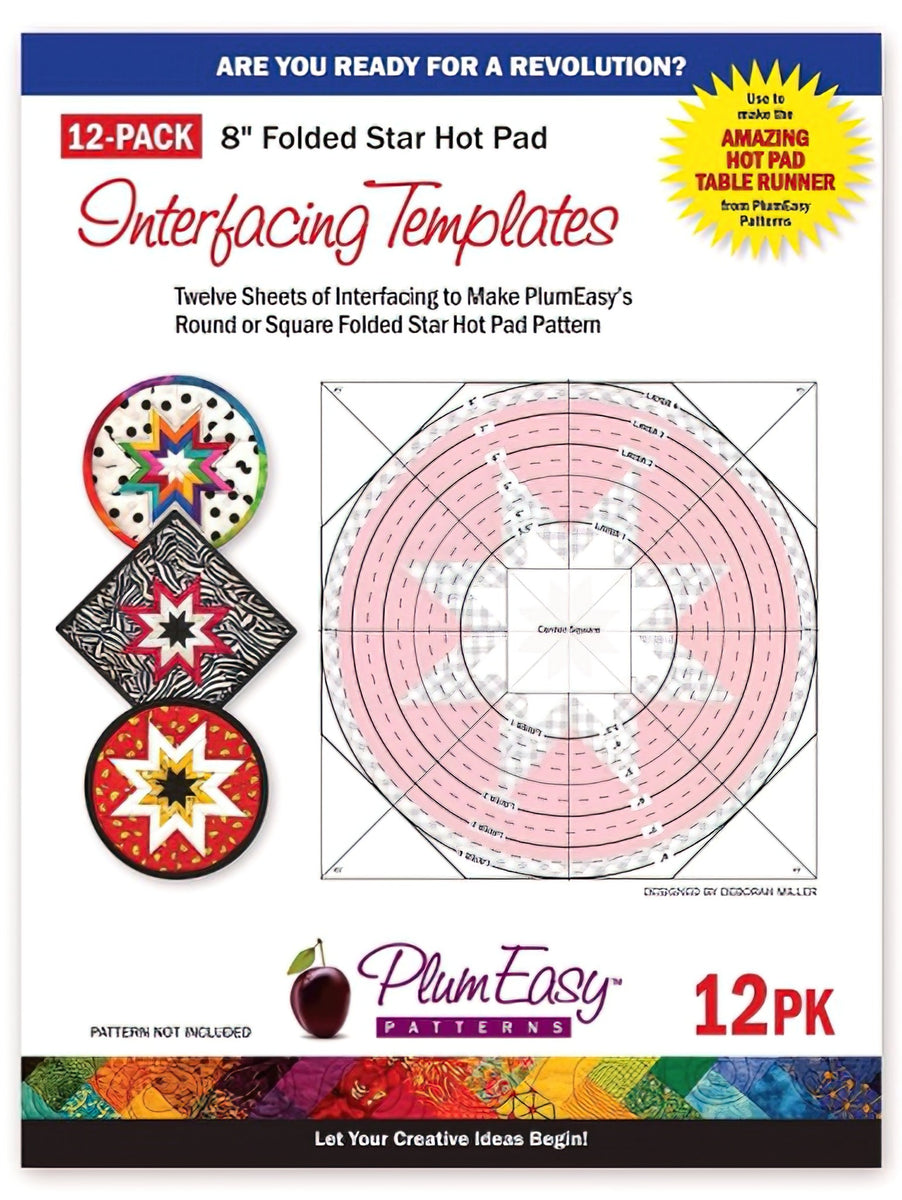 Hot Pad Interfacing Templates 12-packPEP202