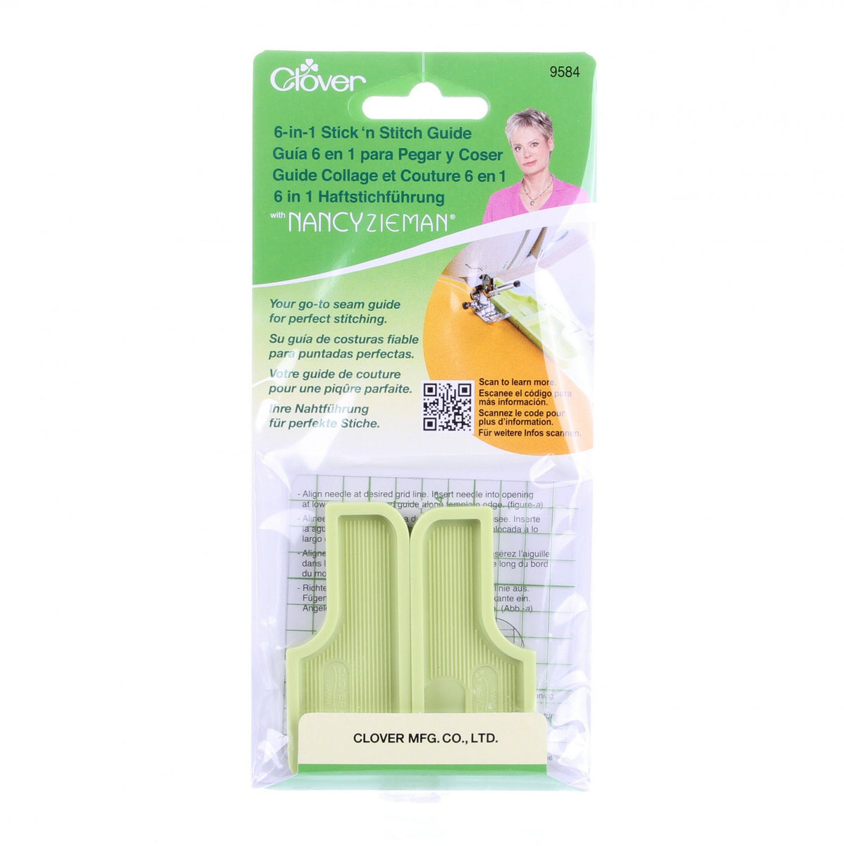 Clover 6-in-1 Stick n Stitch Guide with Nancy Zieman