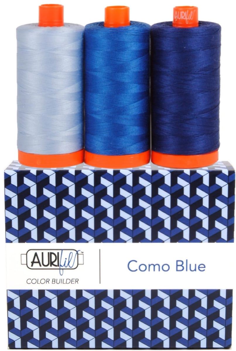 Aurifil - Como Blue Color Builder 3 pcs