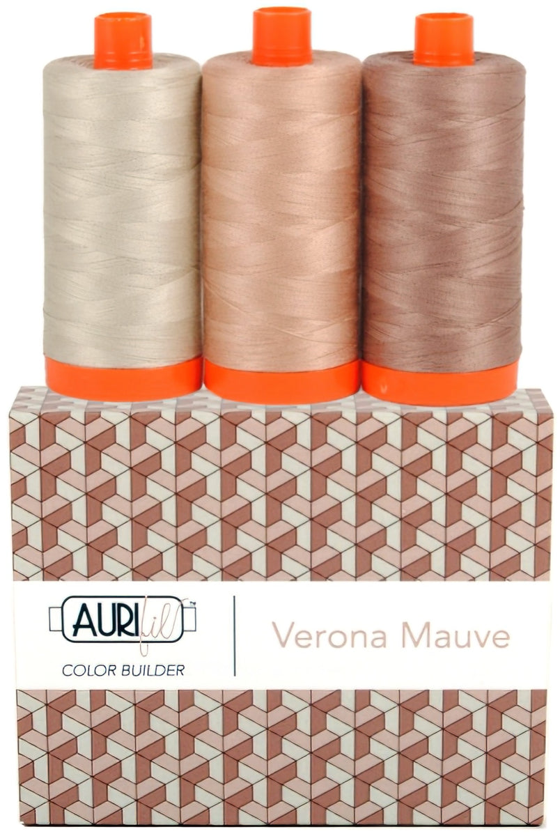 Aurifil - Verona Mauve Color Builder 3 pcs