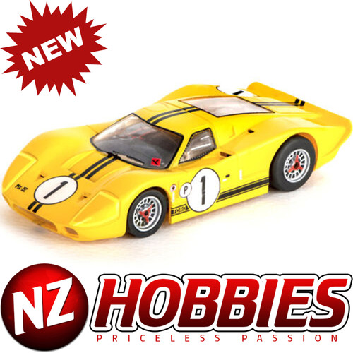 AFX 22025 Collector Series Clear Ford GT40 Mk IV No.1 Sebring HO Slot Car