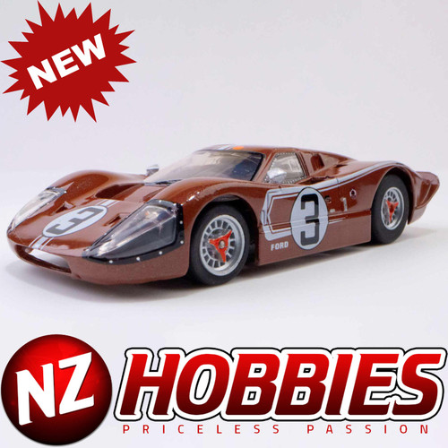 AFX/Racemasters Ford GT40 Mark IV #3 Lemans AFX22053 HO Slot Racing Cars