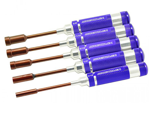 Arrowmax 158801 Nut Driver Set 3/16, 1/4, 5/16, 11/32, 3/8 x100mm