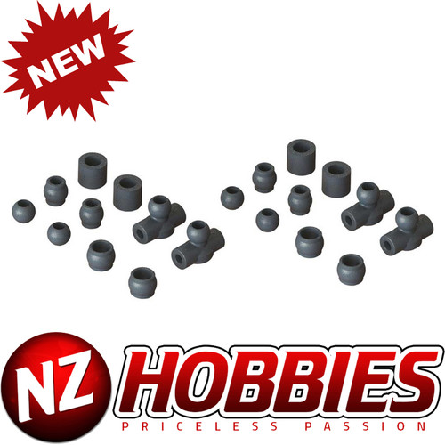 ARRMA AR330483 Composite Ball Set 6SFELONY/INFRACTION/KRATON/LIMITLESS/MOJAVE/NOTORIOUS/OUTCAST/SENTON/TALION/TYPHON
