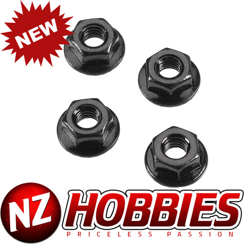 ARRMA AR708003 Serrated Flange Wheel Nut 4mm (4)