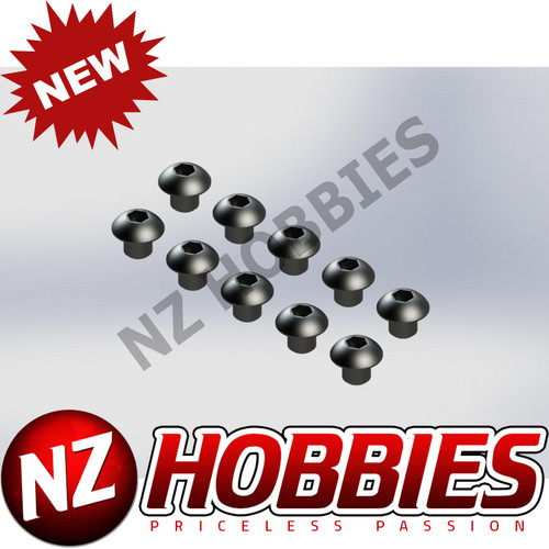 ARRMA AR721303 Button Head Hex Machine Screw 3x3mm (10) TYPHON/GRANITE/KRATON/OUTCAST/SENTON