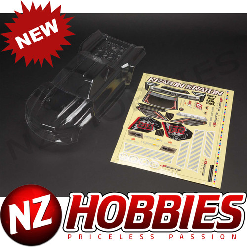 ARRMA ARA406158 Kraton 6S BLX Clear Bodyshell (inc. Decals)