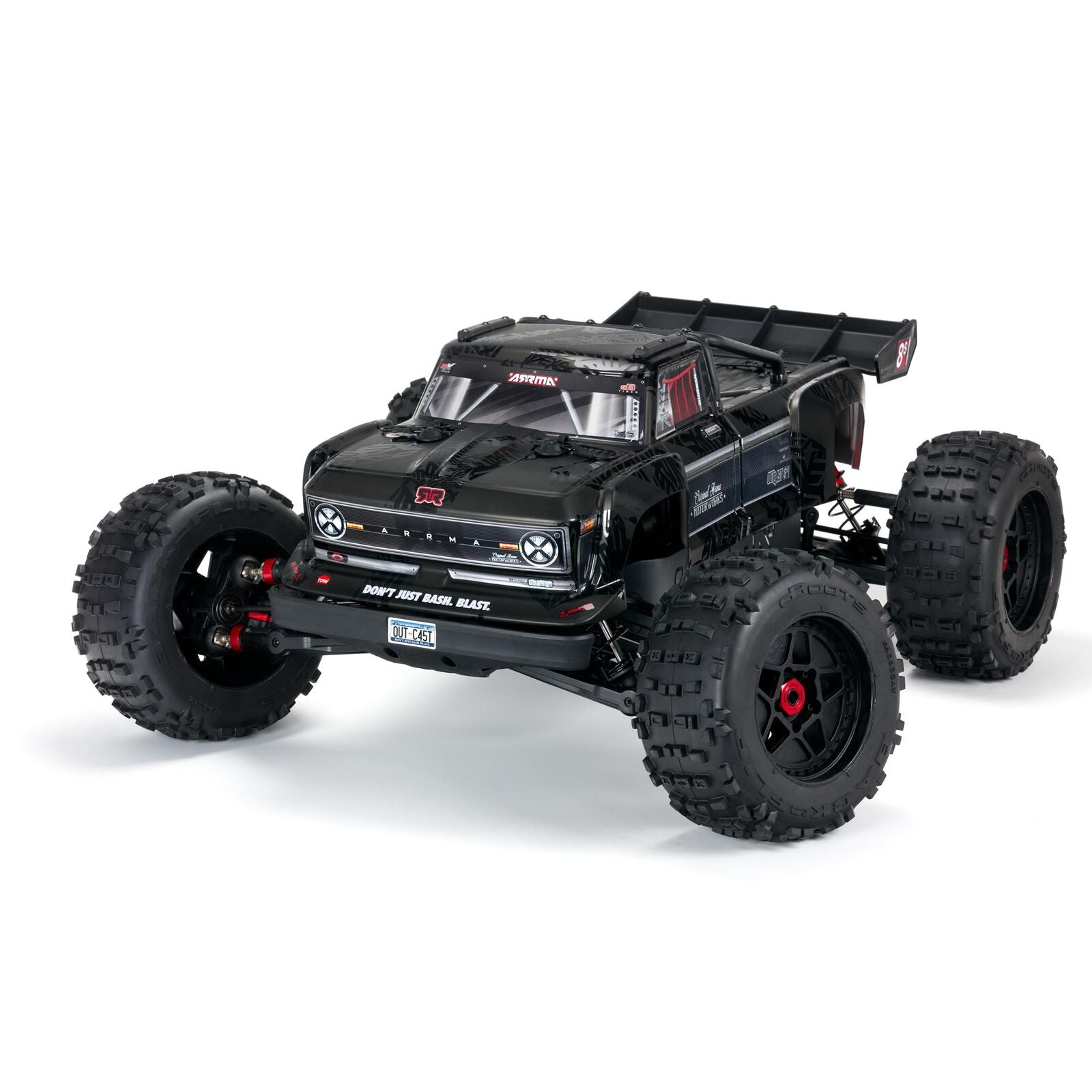 ARRMA 1/5 OUTCAST 4WD EXtreme Bash Roller Stunt Truck, Black (ARA5210)