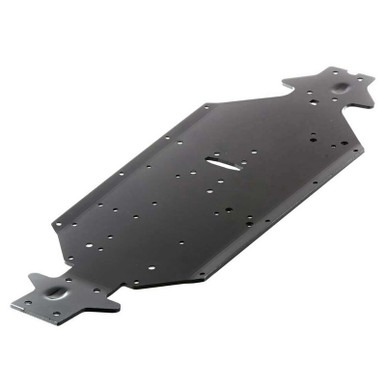 AR320188 Chassis Aluminum SWB, Silver/Blue: TYPHON