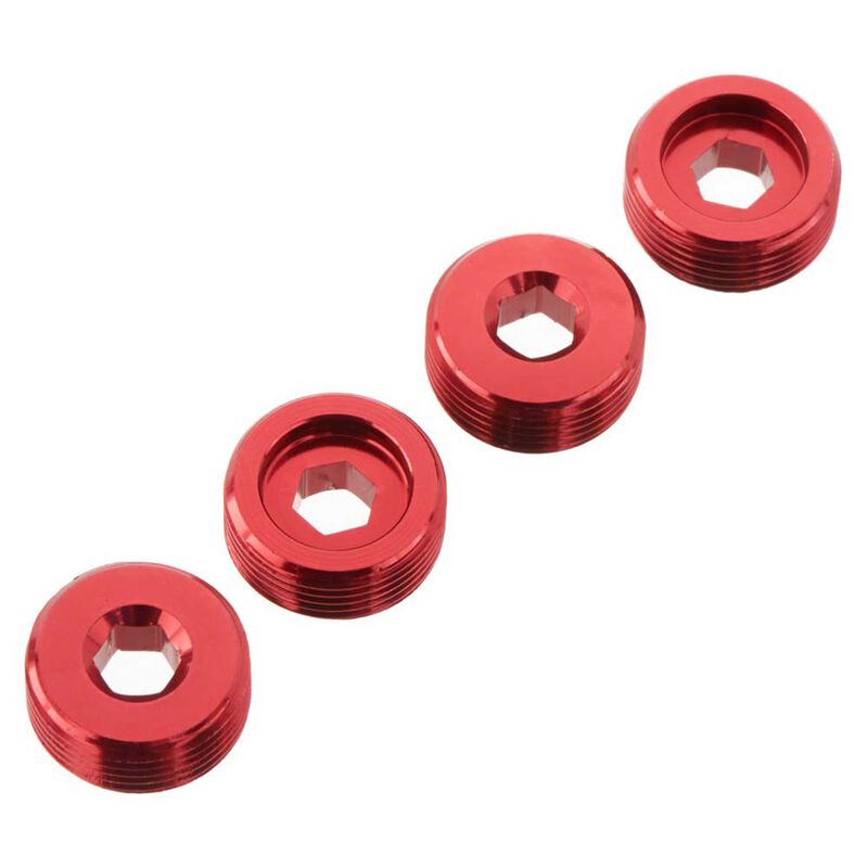 ARRMA (AR330196) Nut Front Hub Aluminum Red (4) (ARAC9920)