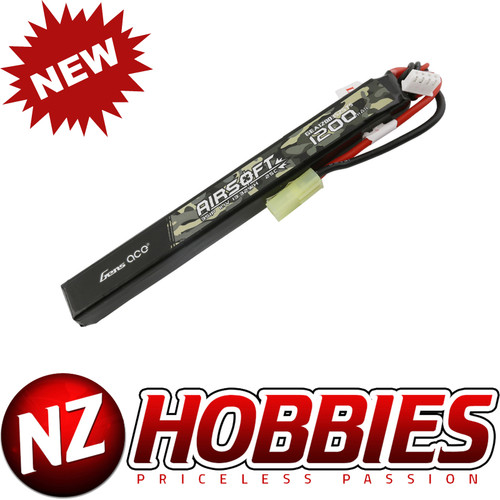 Gens Ace 25C 1200mAh 3S1P 11.1V Slim Airsoft Gun Battery w/ Tamiya Plug