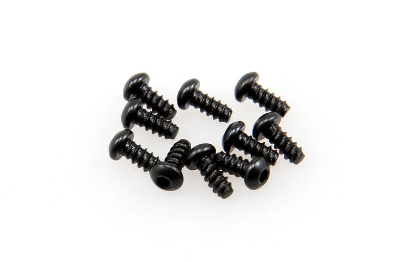 Axial AXA0422 Hex Sckt Tapp Button Hd M2.6x6mm Blk (10)