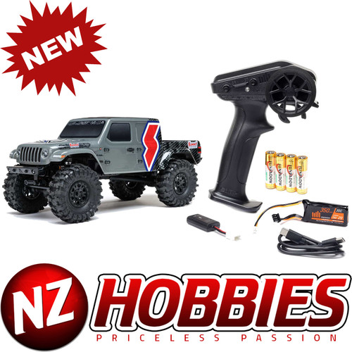 Axial SCX24 Summit Racing Jeep Gladiator 4x4 Rock Crawler RTR, Gray # AXI-2324