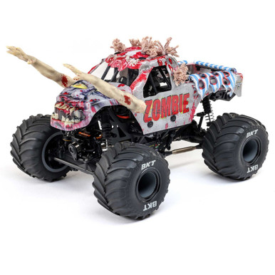 Losi 1/18 Mini LMT Zombie 2S 4X4 RTR Brushed Monster Truck Red