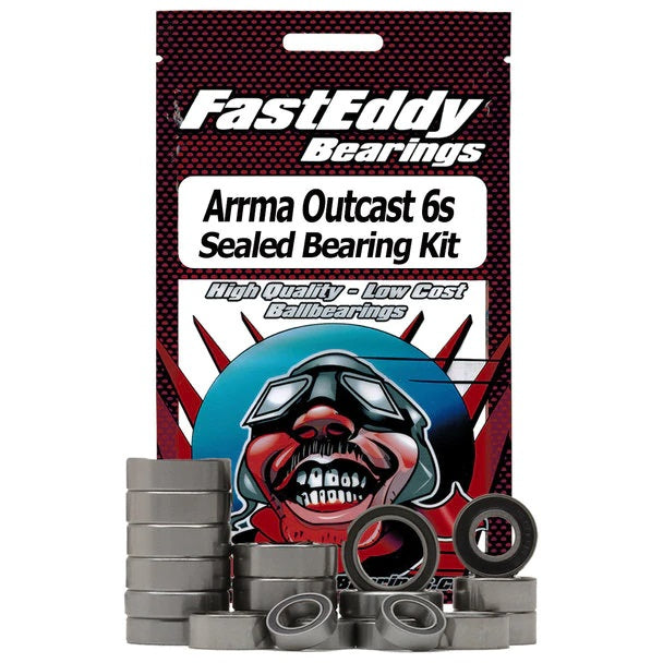 FastEddy ARRMA Outcast 6S Sealed Bearing Kit (TFE4495)