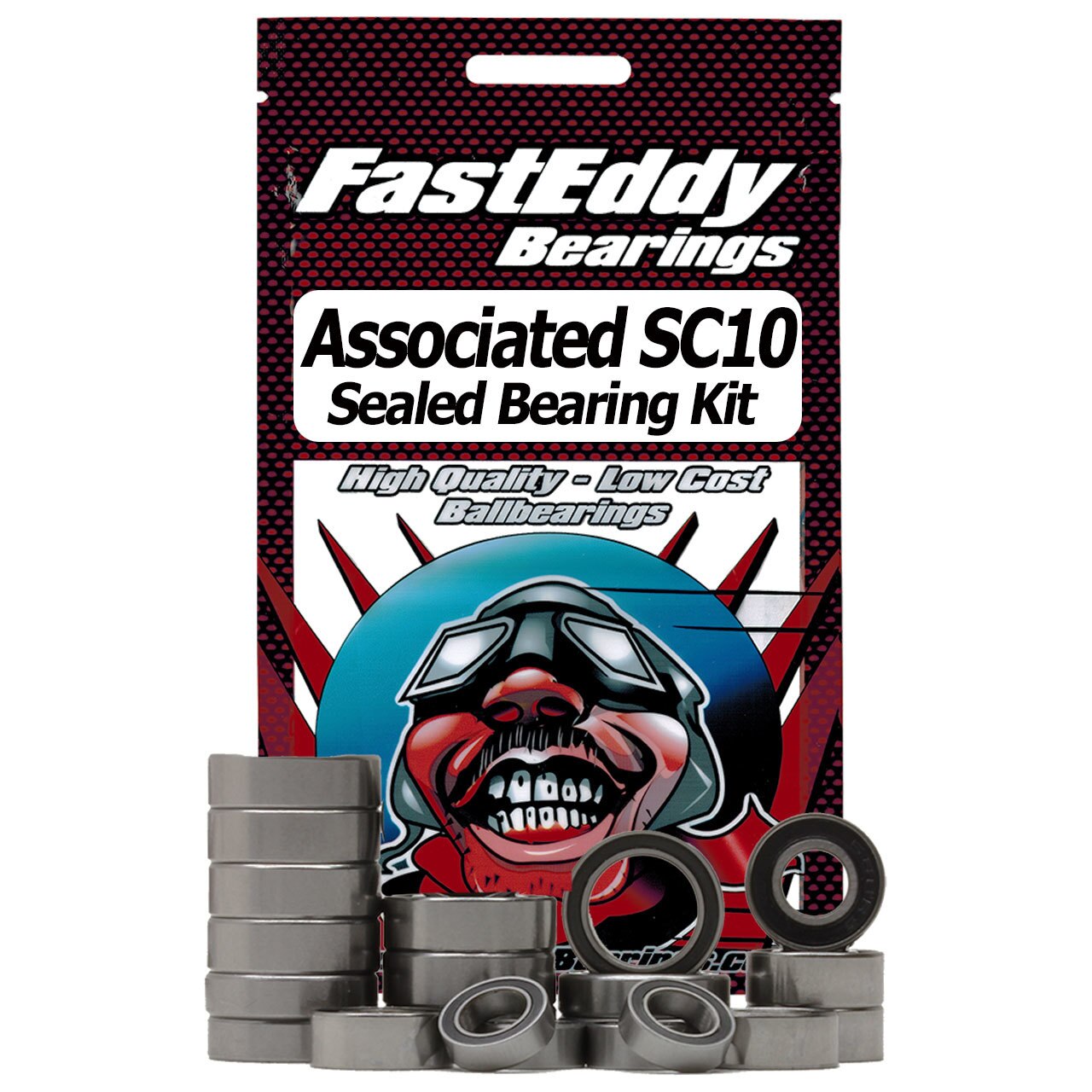 FastEddy Associated SC10 (2wd) Sealed Bearing Kit (TFE209)