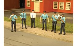 HO SceneScapes Figures Police Squad Members (6) (BACU5804)