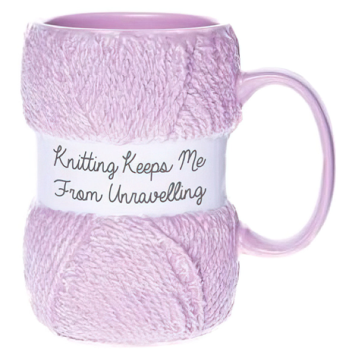 MUG - Knitting Keeps Me From Unravelling