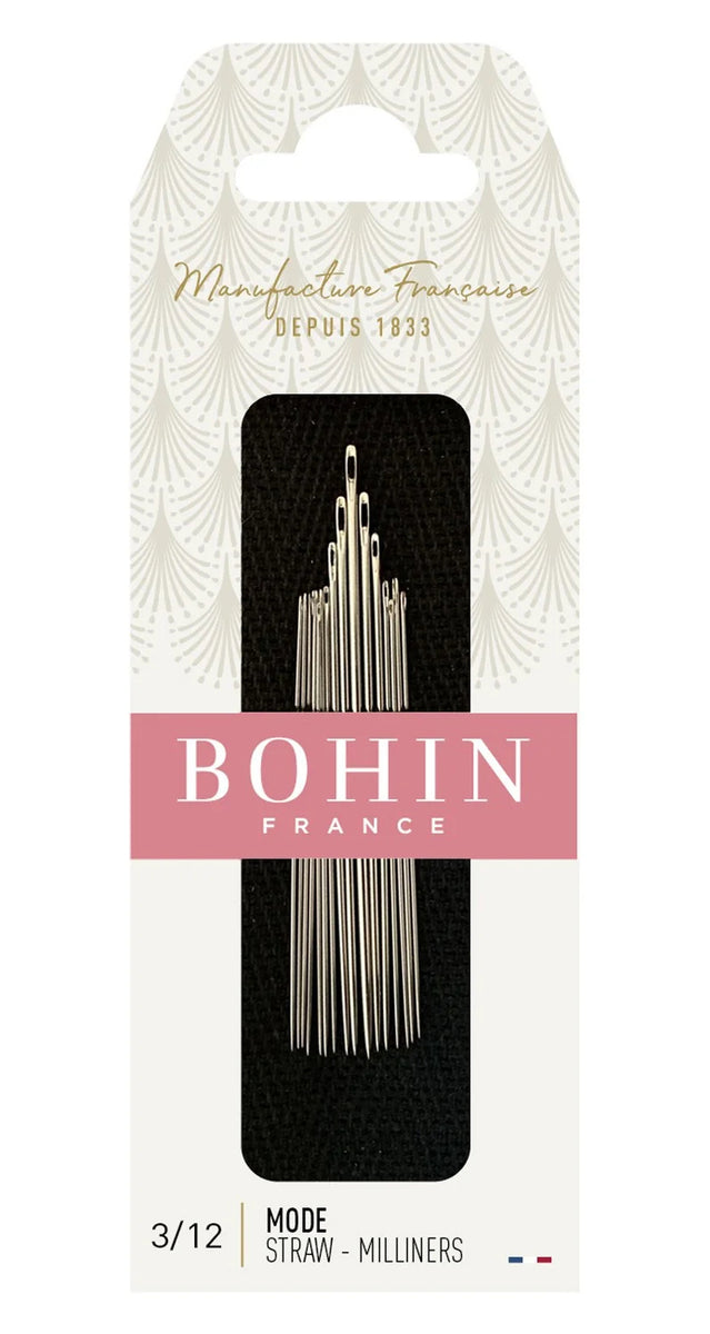 Bohin Basting Pleating Milliners Needles Size 3/12#00669