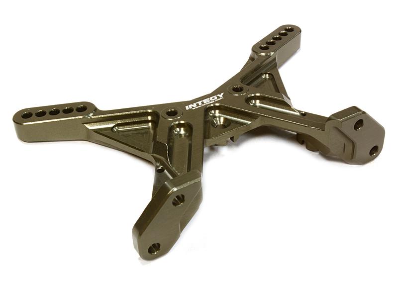 Integy Billet Machined Rear Shock Tower for Associated RC10B5 (C26084GREY)