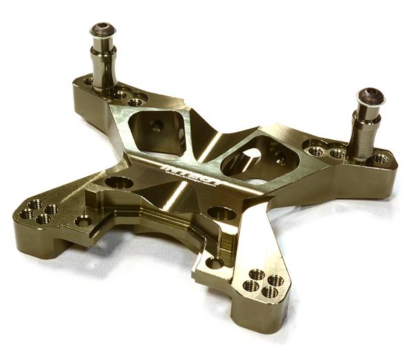 Integy Billet Machined Front Shock Tower for Traxxas 1/10 Slash 4X4 (C26398GREY)
