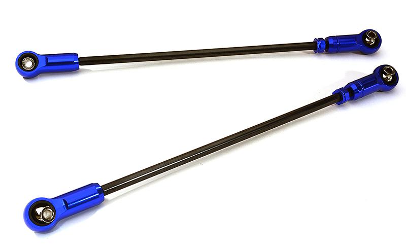 Integy Alloy Rear Upper Adjustable Suspension Links for 1/7 Unlimited Desert Racer (C28620BLUE)