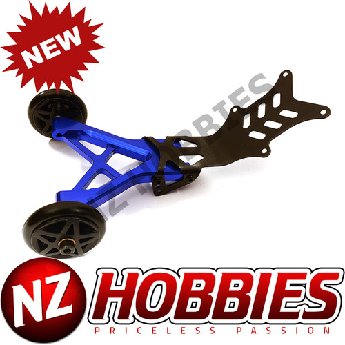 Integy C28691BLUE Billet Machined Wheelie Bar for Traxxas T-Maxx Monster Truck