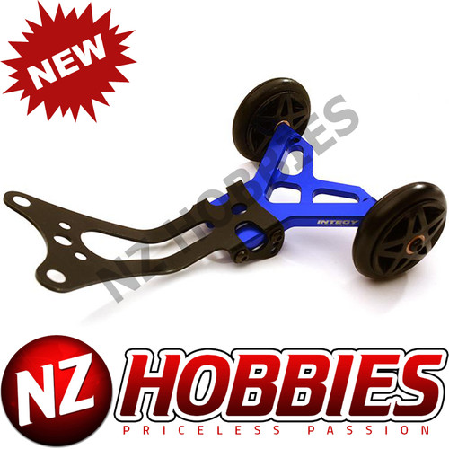 Integy C28692BLUE Billet Machined Wheelie Bar : Traxxas 1/10 Stampede 2WD