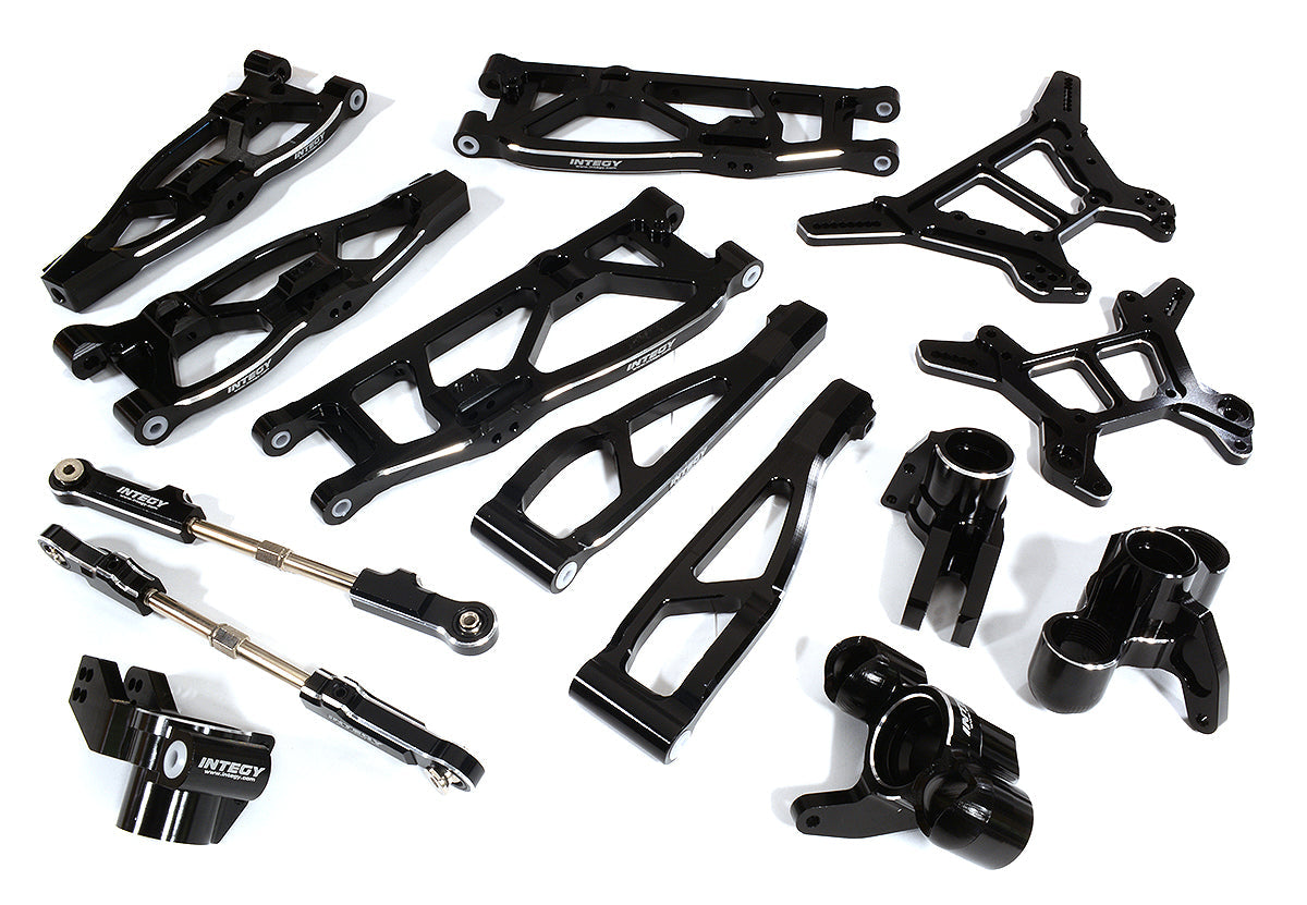 Integy Billet Machined Alloy Suspension Kit for Arrma 1/8 Kraton 6S BLX (C28729BLACK)