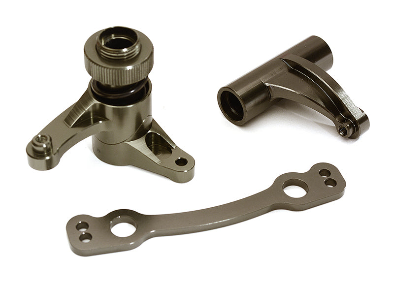Integy Billet Machined Alloy Steering Bell Crank Set for Arrma 1/8 Kraton 6S BLX (C28815GREY)