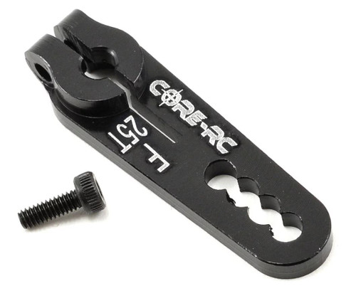 Core RC CR117 Aluminum Servo Arm (25T-Futaba, Savox) (Black)