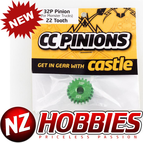 Castle Creations CC PINION 32P 22 TOOTH # CSE010006503