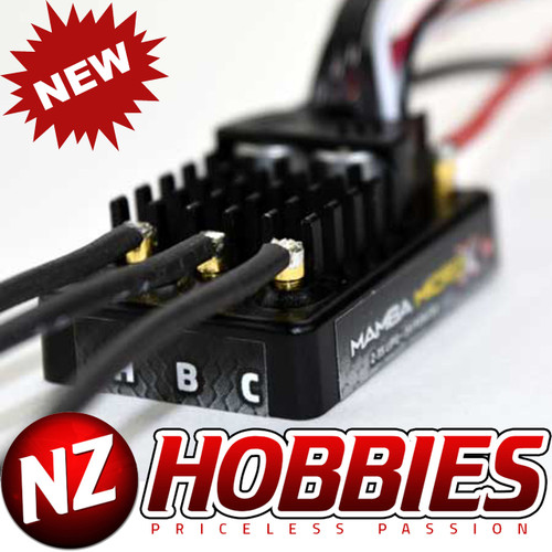 Castle Creation 010016200 MAMBA MICRO X 12.6V ESC, 2A PEAK BEC W/ Posts Crawler Edition