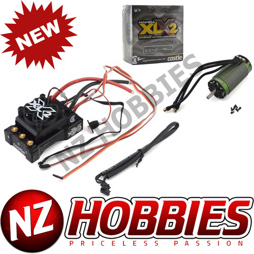 Castle Creation CSE010016701 MAMBA XLX 2 1/5 ESC/800Kv Motor Combo w/20A BEC