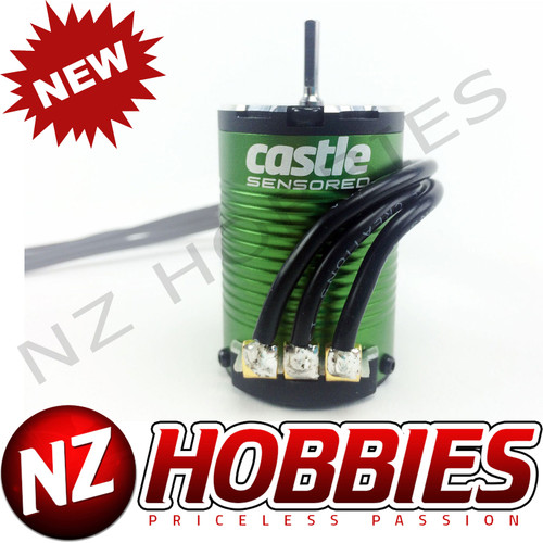 Castle Creations 1/10 4-Pole Sensored Brushless Motor, 1410-3800Kv: 4mm Bullet # CSE060006600