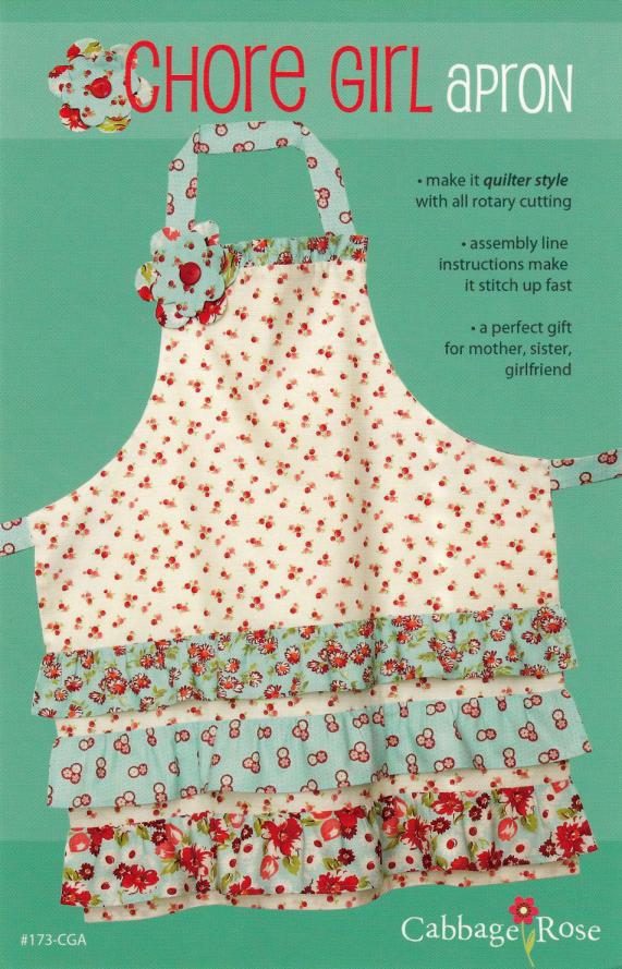 Cabbage Rose: Chore Girl Apron