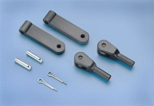 DUB879 Dubro Heavy Duty Control Arms & Clevises .91 Up (2)