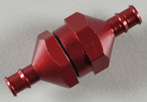 DuBro 2307 In-Line Fuel Filter Red # DUBC2307