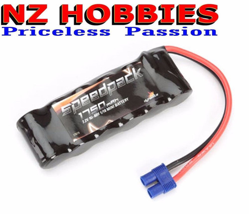 Dynamite 7.2V 1750mAh NiMH 6C Flat Battery EC3 Minis # DYN1471