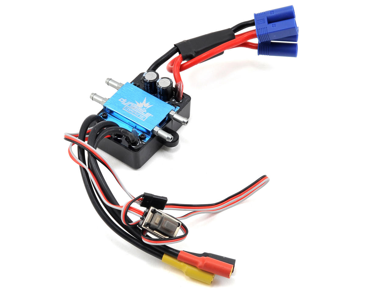 120A Brushless Marine ESC 2-6S Dual Connector (DYNM3875)