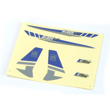 EFLH2230 BLADE Decal Sheet, Blue/Silver Graphics: BMCX
