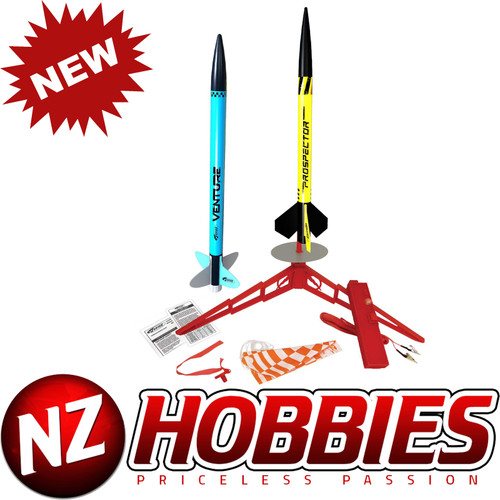Estes 3238 Pathfinder Pack Launch Set:includes (2 Rockets 3229 Ventur A.J & 3240 Prospector D23)