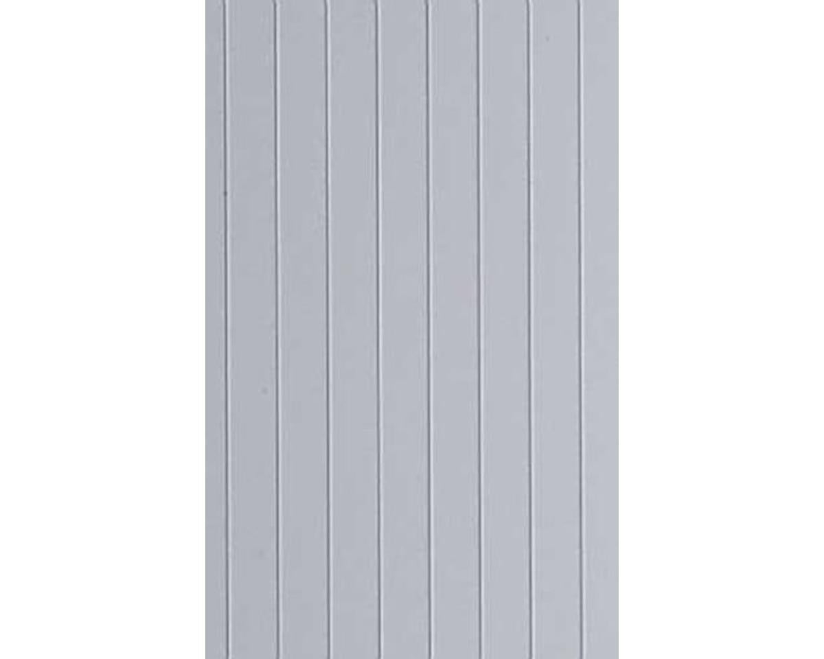 Opaque White Polystyrene Standing Seam Roof 0.040"x6"x'12", 0.1875" Groove Spacing (1) (EVG4521)