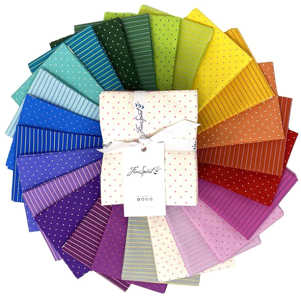 Free Spirit - True Colors Tiny Coordinates Fat Quarter Bundle by Tula Pink 24 pcs