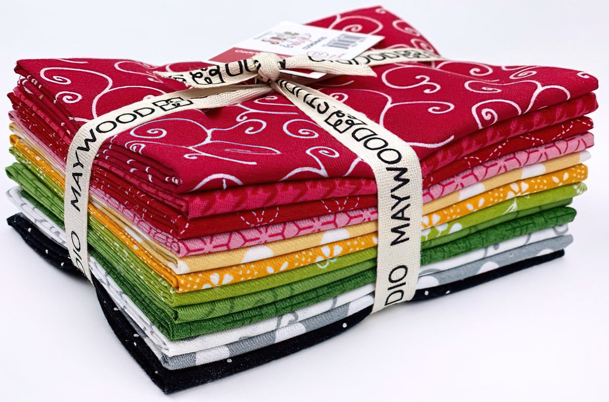 Maywood Studio - Jingle & Whisk Fat Quarter Bundle by KimberBell 12 pcs