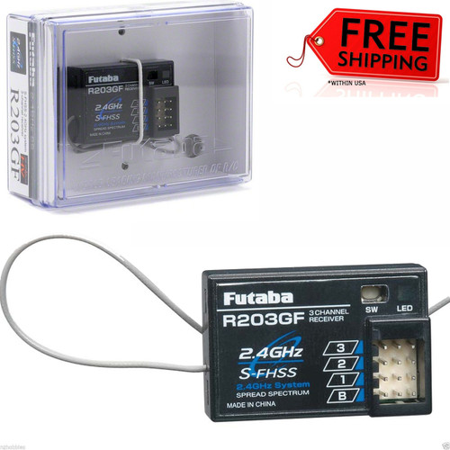 Futaba R203GF 3CH 2.4GHz FHSS Receiver 3PL # FUTL7603