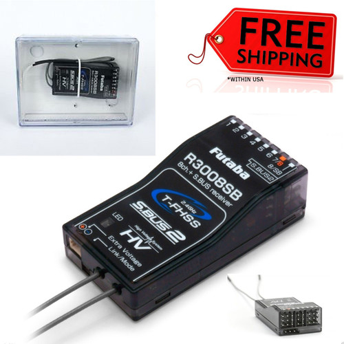 Futaba R3008SB 2.4GHz FHSS Telemetry Receiver FUTL7685 10J # FUTL7685