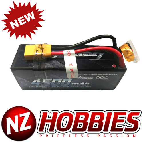 Gens Ace 4500mAh 22.2V 60C 6S1P HardCase Lipo Battery 14# w/ XT-90 Plug